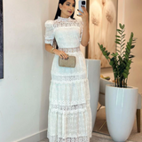 Vestido Laser com Guipir