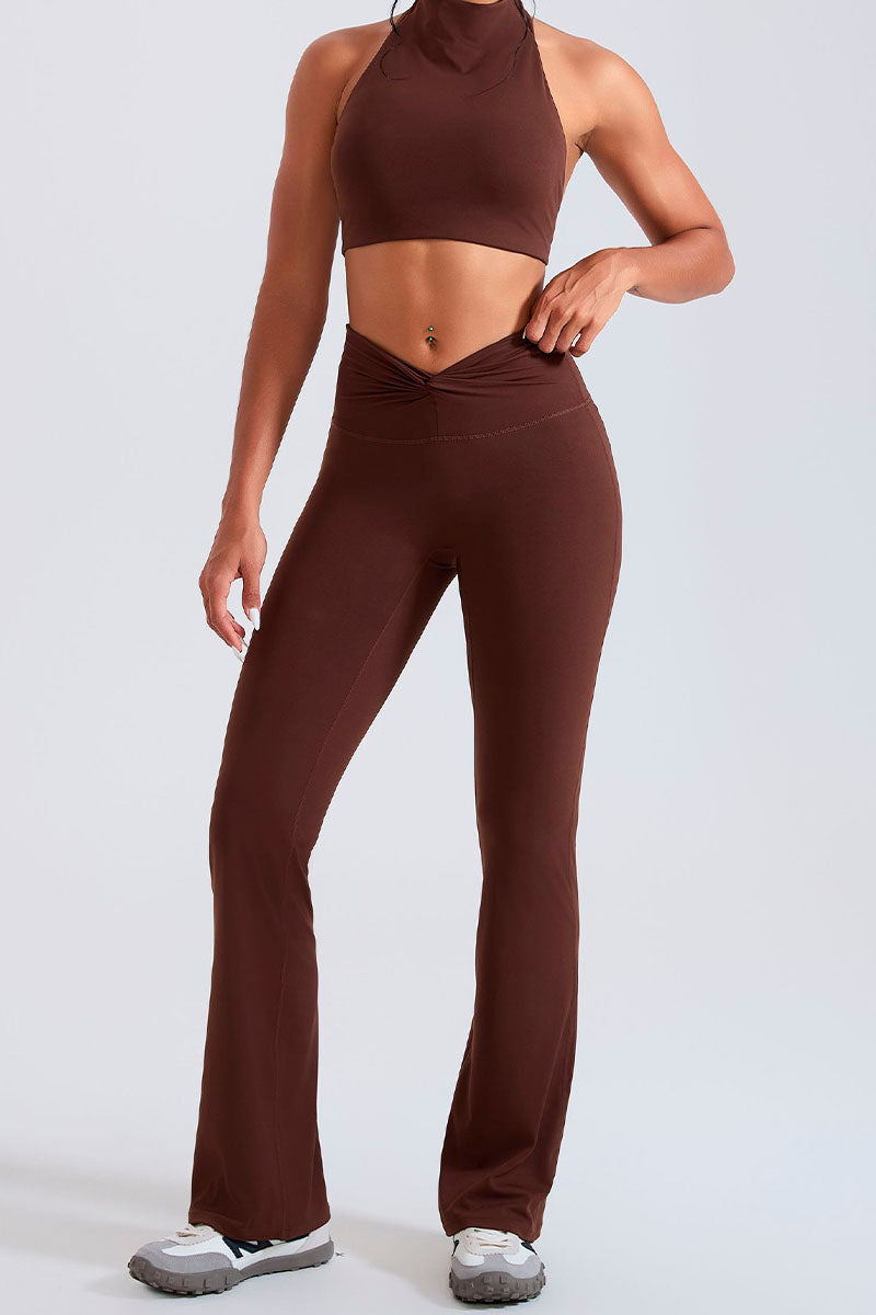 Legging flare feminina